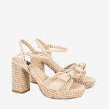 Cavalinho Almare Beige Block Heel Platform Sandal SKU 48010145.05 #color_Beige