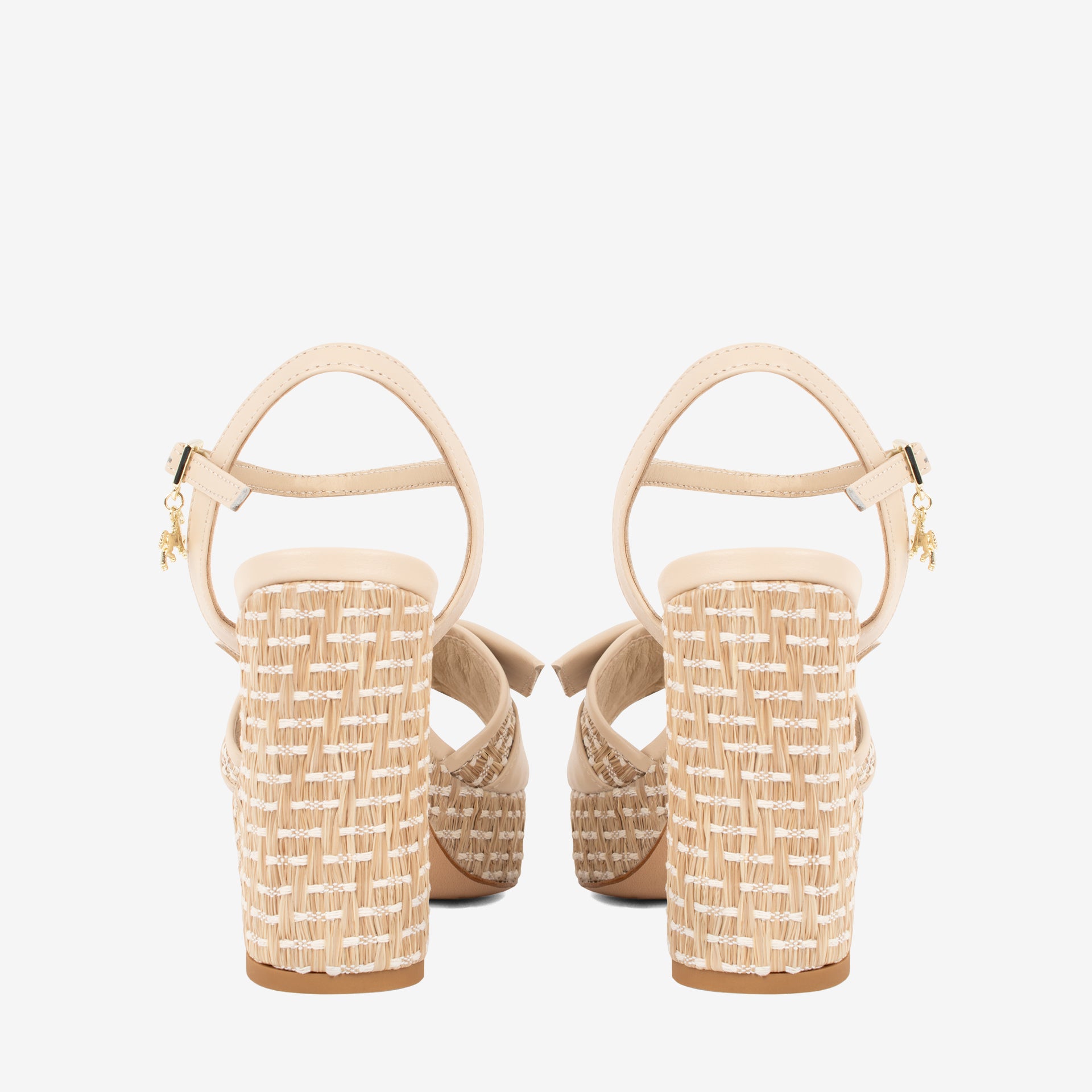 Cavalinho Almare Beige Block Heel Platform Sandal SKU 48010145.05 #color_Beige