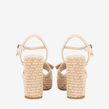 Cavalinho Almare Beige Block Heel Platform Sandal SKU 48010145.05 #color_Beige