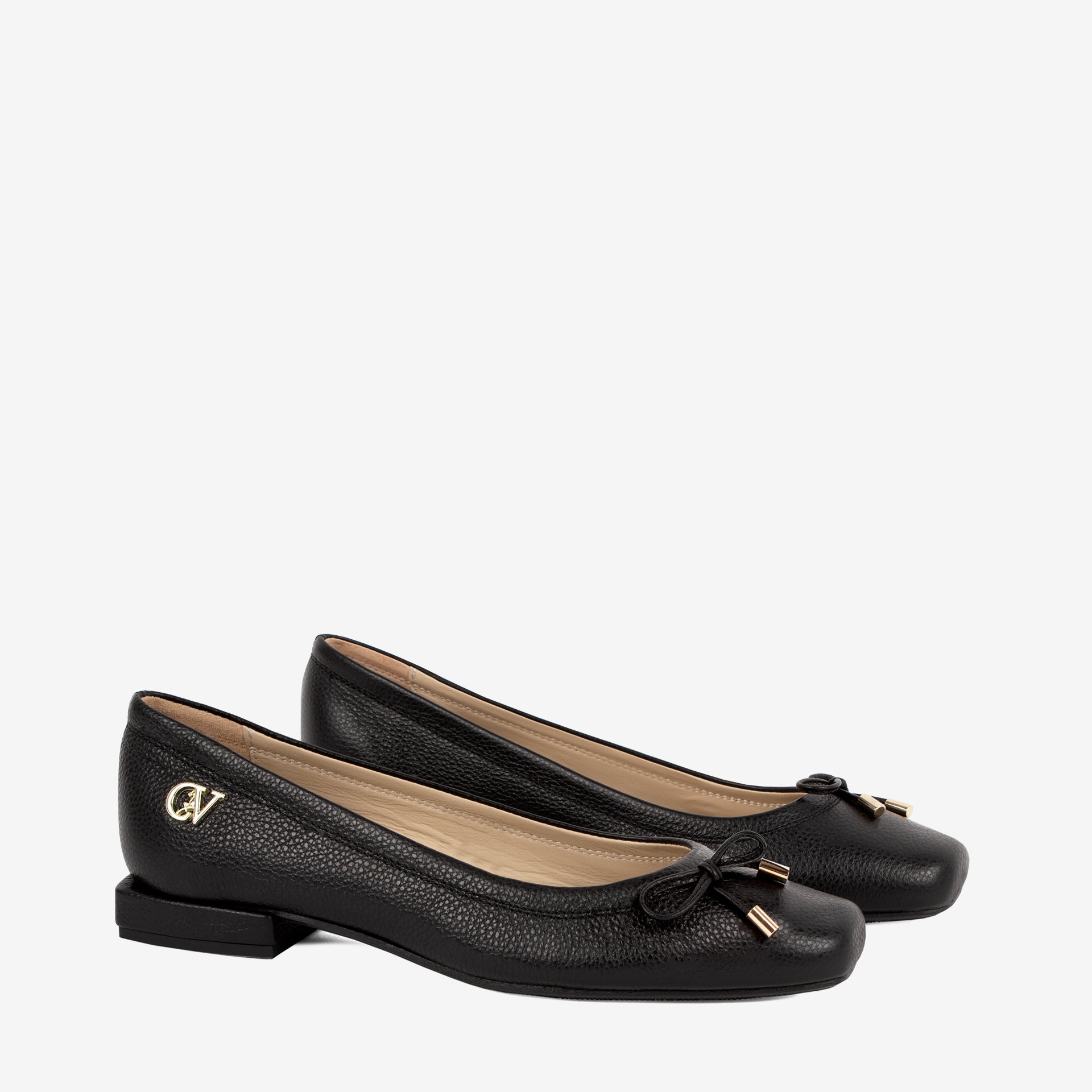 CV By Cavalinho Black Leather Flats SKU 48010146.01 #color_black
