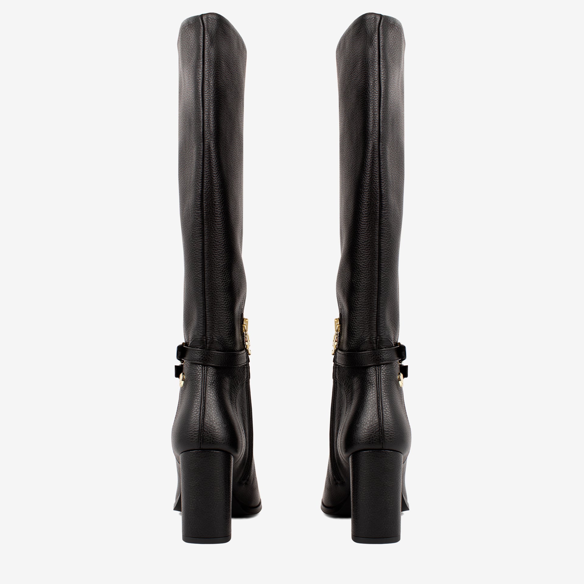 Black Signature CV by Cavalinho Knee-High Leather Boots SKU 48010148.01 #color_black