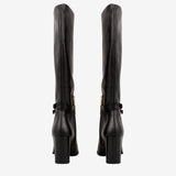 Black Signature CV by Cavalinho Knee-High Leather Boots SKU 48010148.01 #color_black