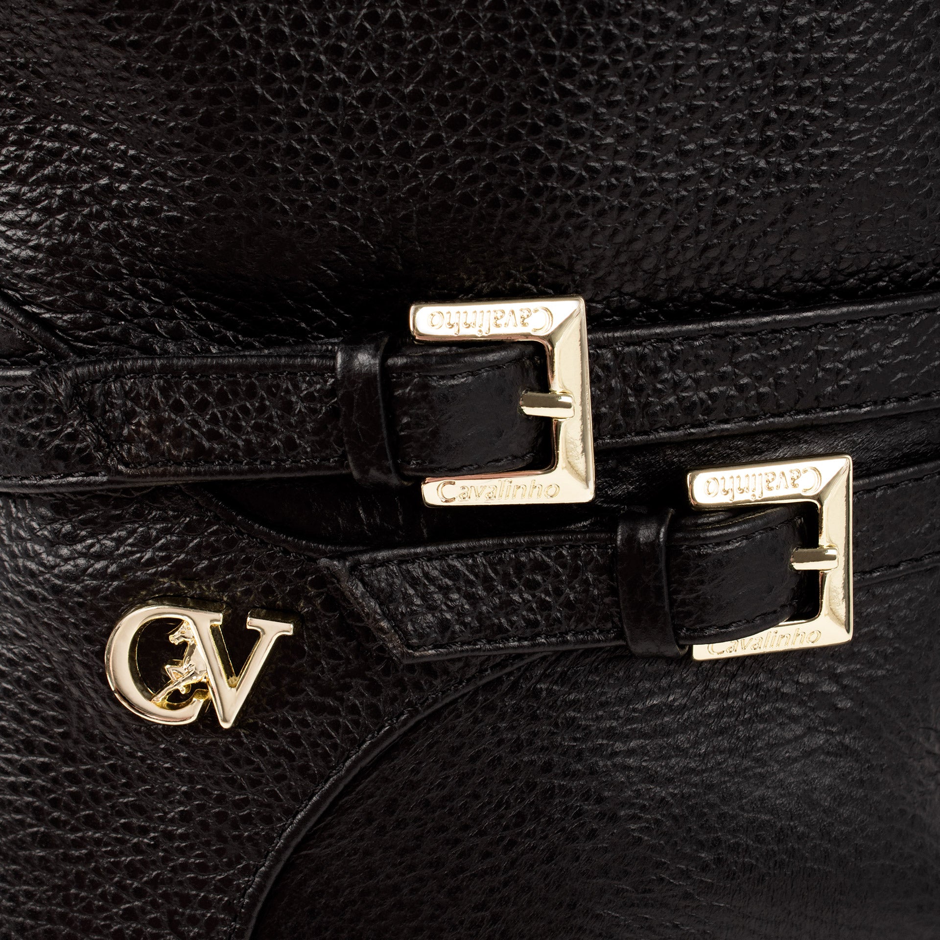 Black Signature CV by Cavalinho Knee-High Leather Boots SKU 48010148.01 #color_black