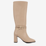 Beige Signature CV by Cavalinho Knee-High Leather Boots SKU 48010148.05 #color_beige