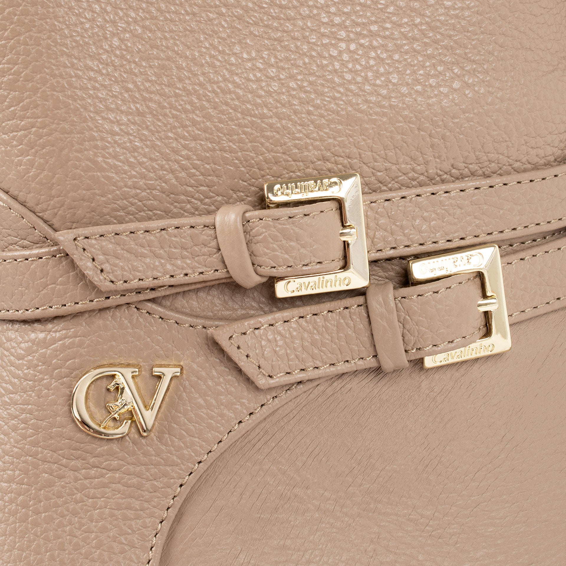 Beige Signature CV by Cavalinho Knee-High Leather Boots SKU 48010148.05 #color_beige