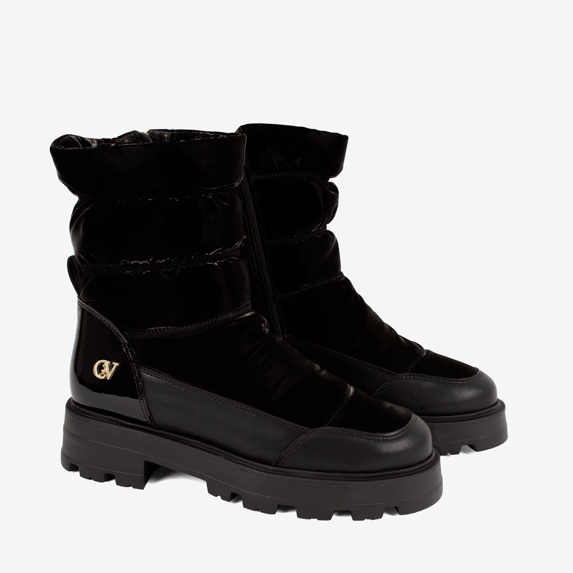 Cavalinho Black Snowfall Ankle Boots SKU 48010149.01 #color_black