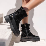 Cavalinho Black Snowfall Ankle Boots SKU 48010149.01 #color_black