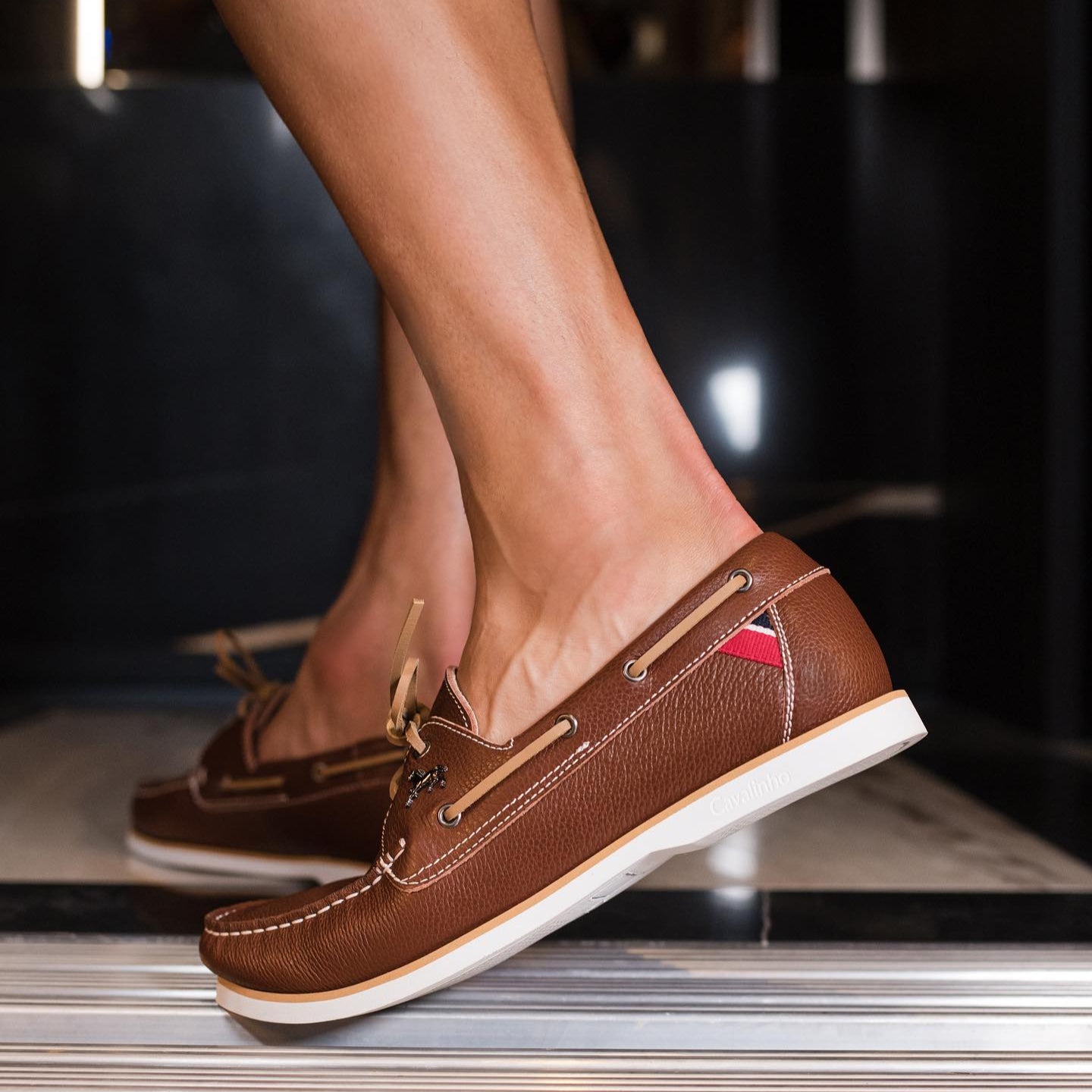 Cavalinho The Sailor Leather Boat Shoes for Men SKU 48020002.14 #color_saddlebrown