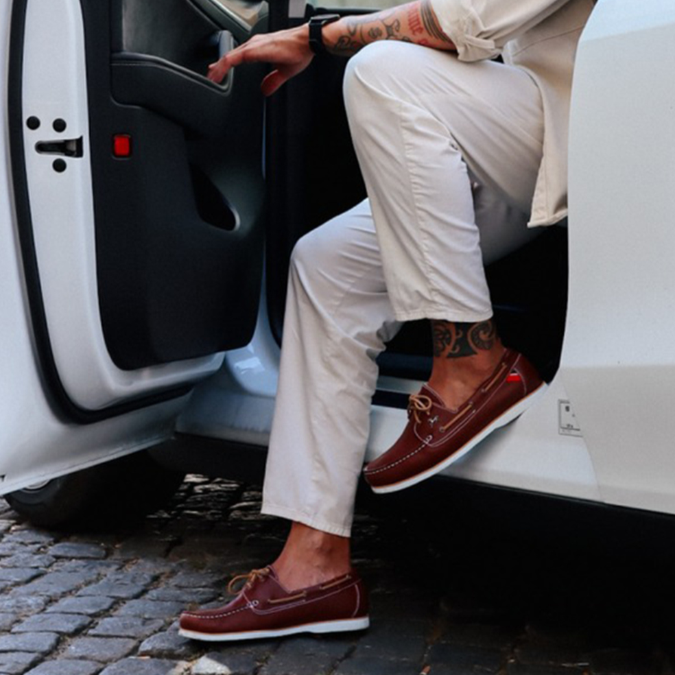 Cavalinho The Sailor Brown Leather Boat Shoes for Men SKU 48020002.14 #color_saddlebrown