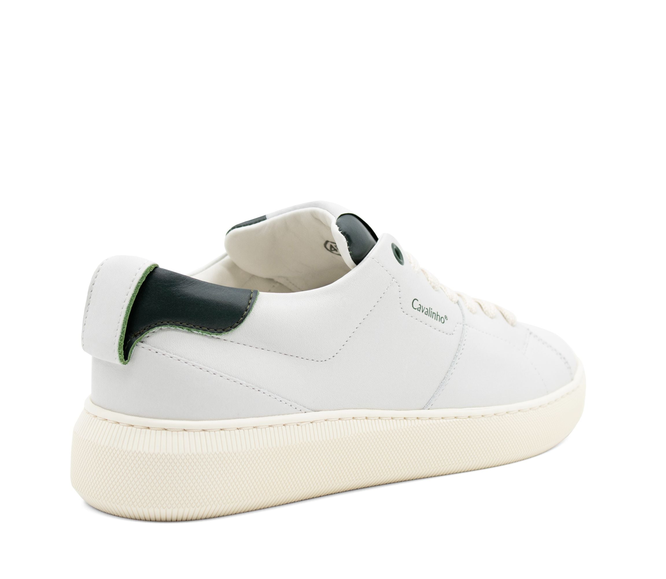 Green best sale leather sneakers