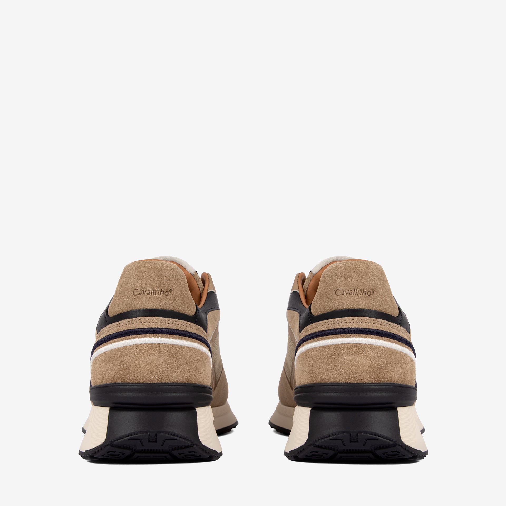 Cavalinho Courtesy Beige Sneakers for Men SKU 48050003.43 #color_Black / Tan