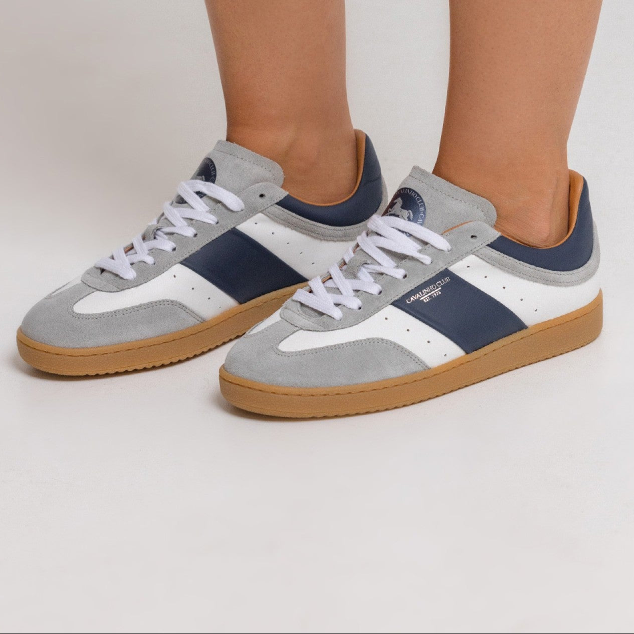 Cavalinho Club Unisex Sneakers for Women and Men SKU 48050004.03 #color_navy / white / grey, marine / blanc / gris, marinho / branco / cinza