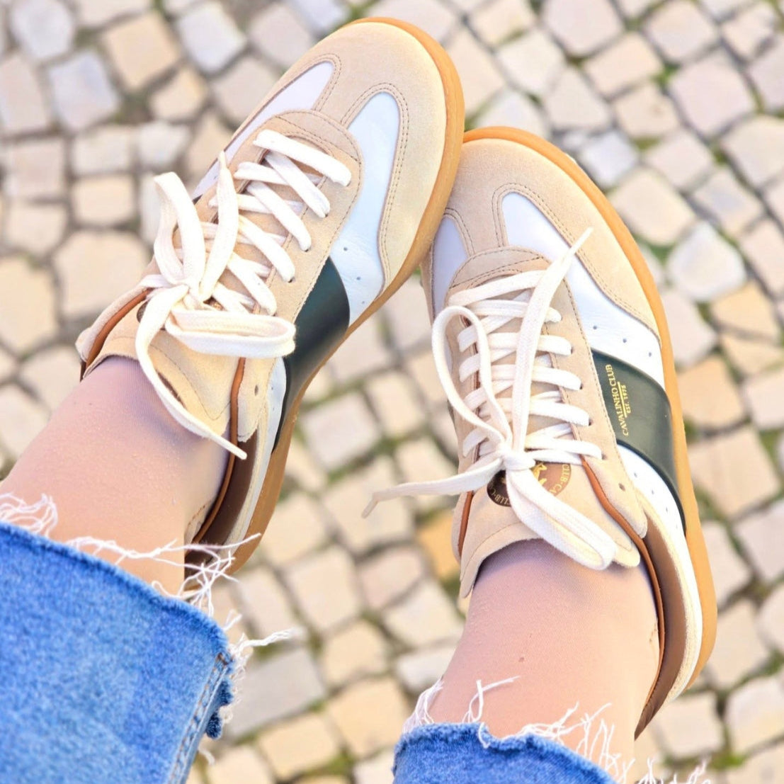 Cavalinho Club Unisex Sneakers for Women and Men SKU 48050004.09 #color_brown / beige / green