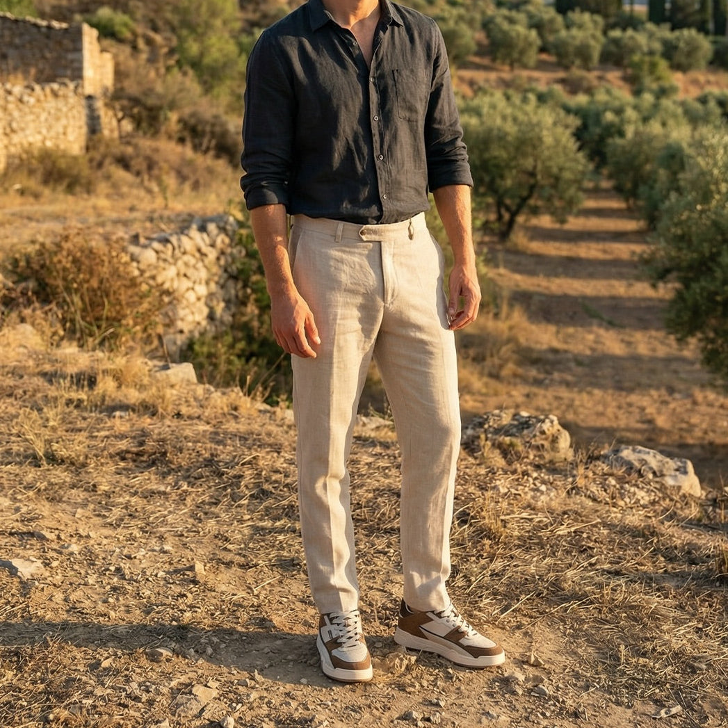 Cavalinho Revo Sneakers for Men SKU 48050006.09 #color_brown / beige / green