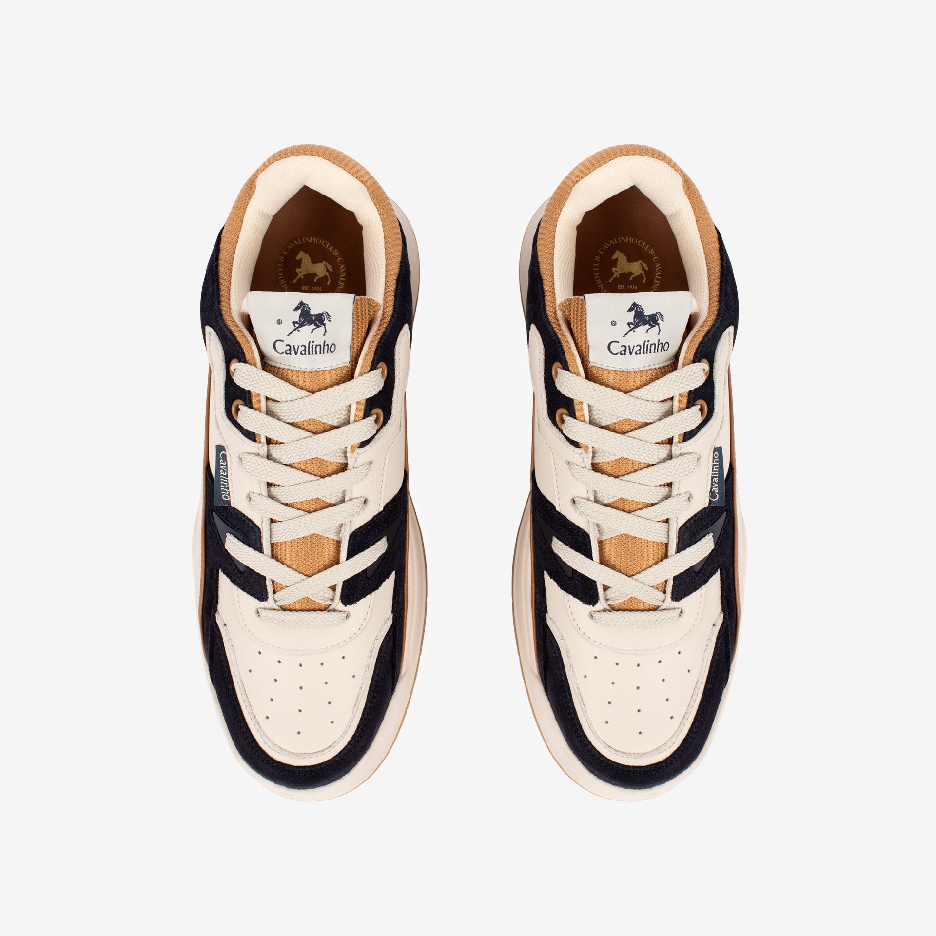 Cavalinho Revo Sneakers for Men SKU 48050006.13 #color_saddlebrown / beige / black