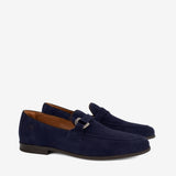 Cavalinho Heritage Blue Pointed Toe Suede Loafers for Men SKU 48050007.03 #color_navy