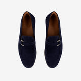 Cavalinho Heritage Blue Pointed Toe Suede Loafers for Men SKU 48050007.03 #color_navy