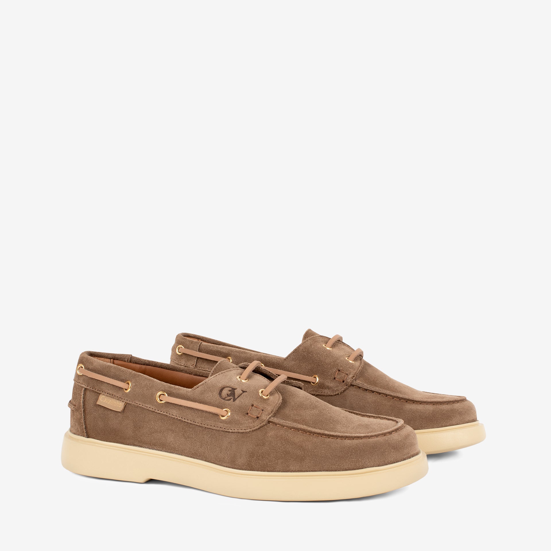 CV By Cavalinho Suede Boat Shoes for Men SKU 48050009.07 #color_sand