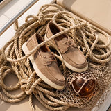 CV By Cavalinho Suede Boat Shoes for Men SKU 48050009.07 #color_sand