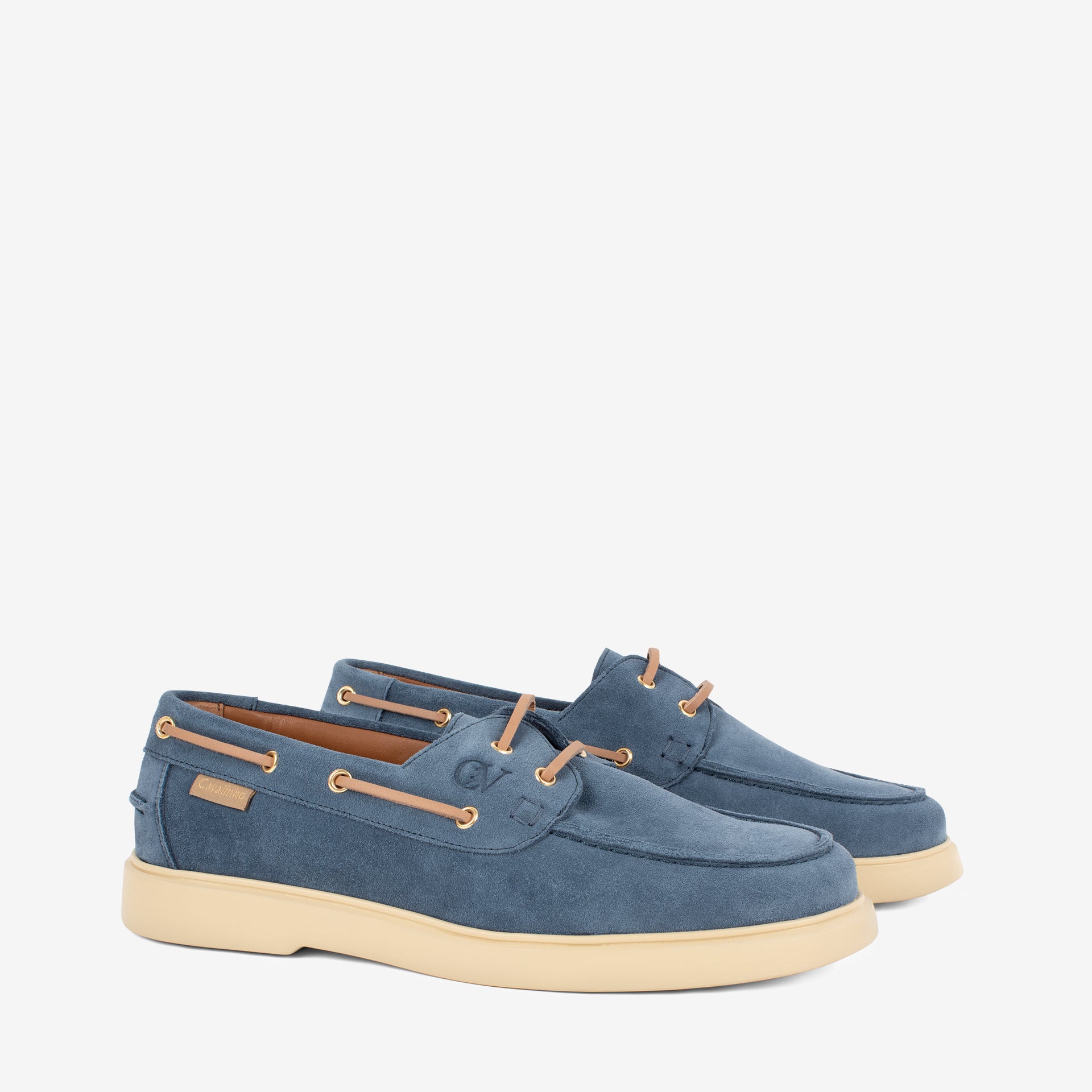 CV By Cavalinho Suede Boat Shoes for Men SKU 48050009.44 #color_blue