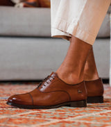 Cavalinho Cavalo Lusitano Leather Toe Cap Oxford Shoes - 48060201.14_LifeStyle_1 #color_
