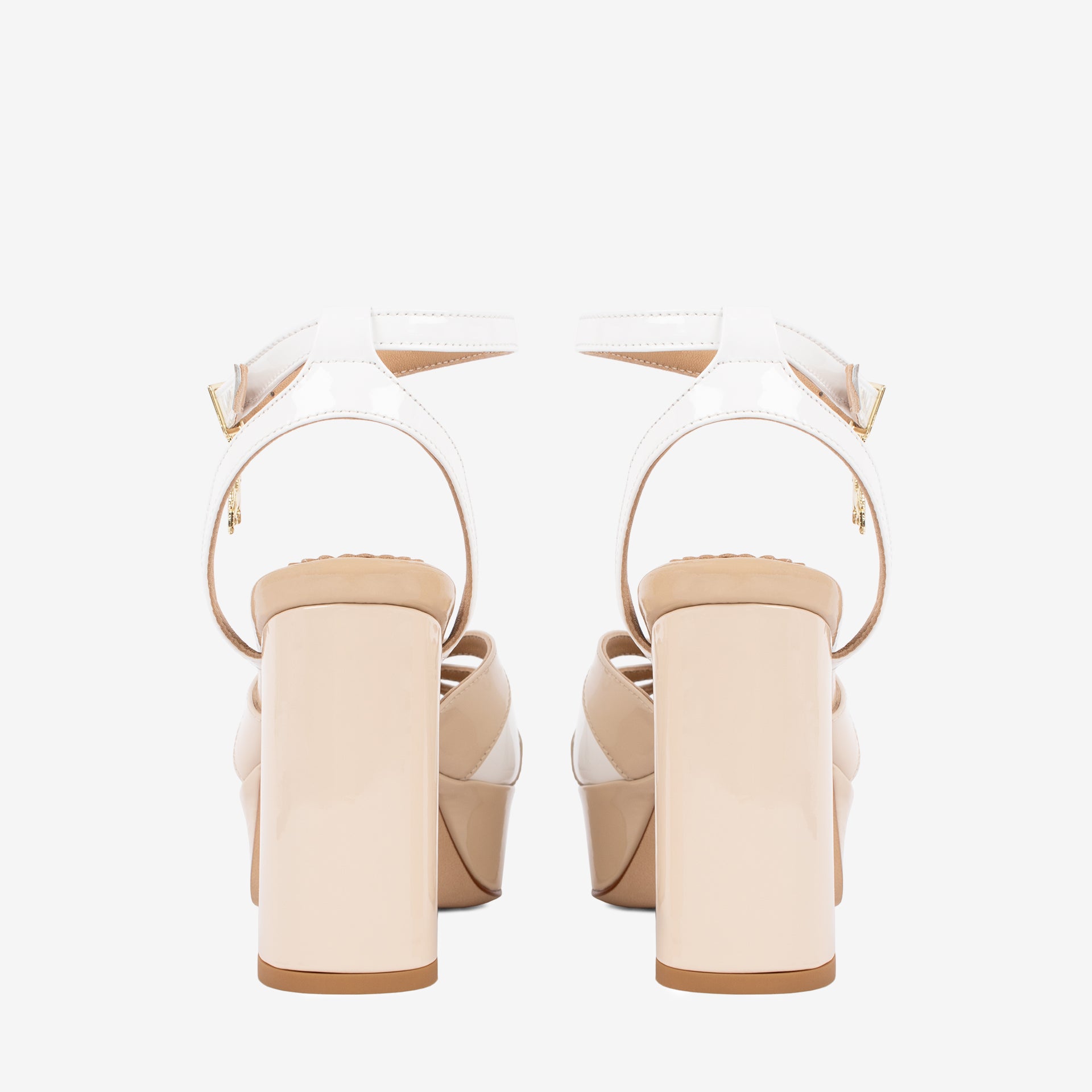 Cavalinho Fortezza Block Heel Platform Sandal SKU 48090001.31 #color_beige / white