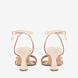 Cavalinho Riviera Beige Leather Sandals for Women with Open Square Toe SKU 48090003.05 #color_beige, bege