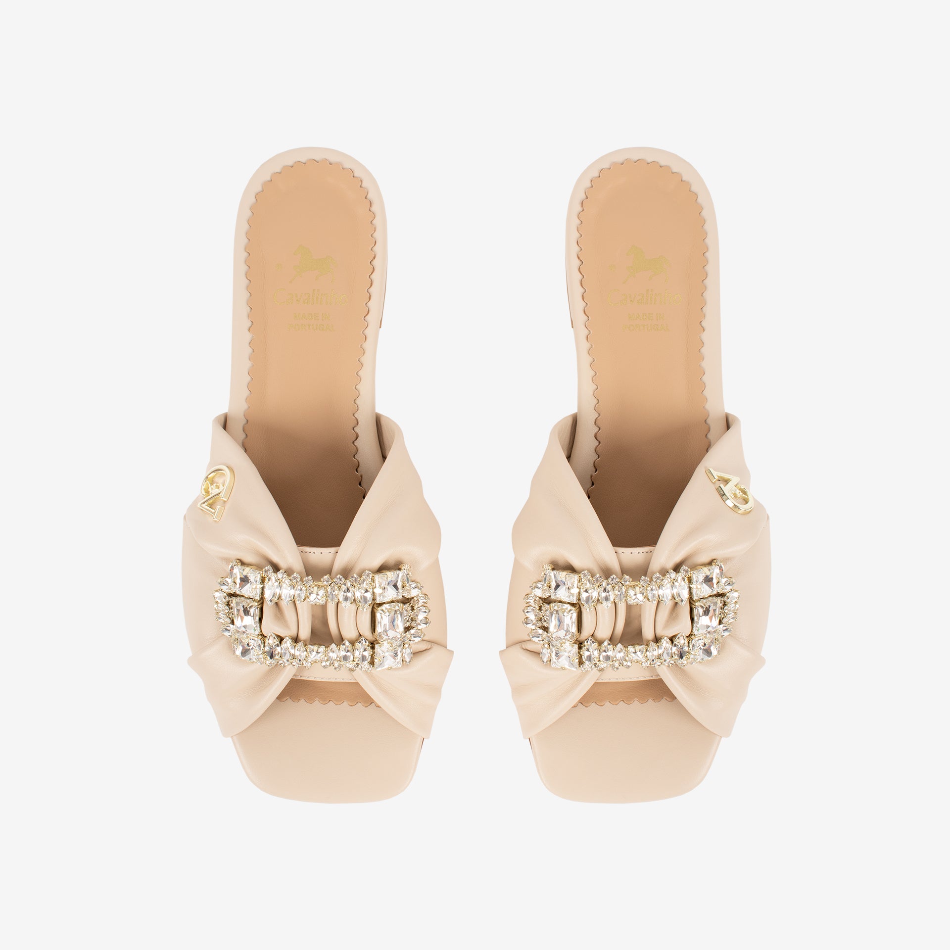 CV By Cavalinho Beige Leather Sandals SKU 48090004.05 #color_beige