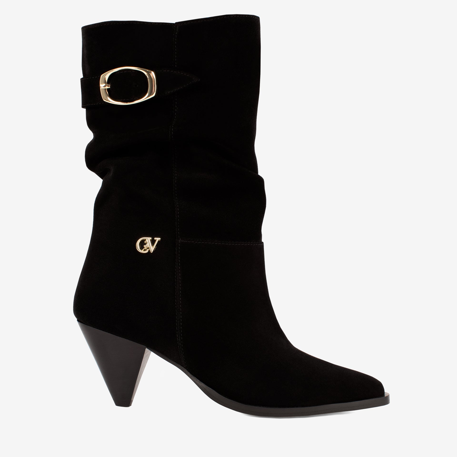 Cavalinho Black Nomade Suede Mid-Calf Boots SKU 48090005.01 #color_black