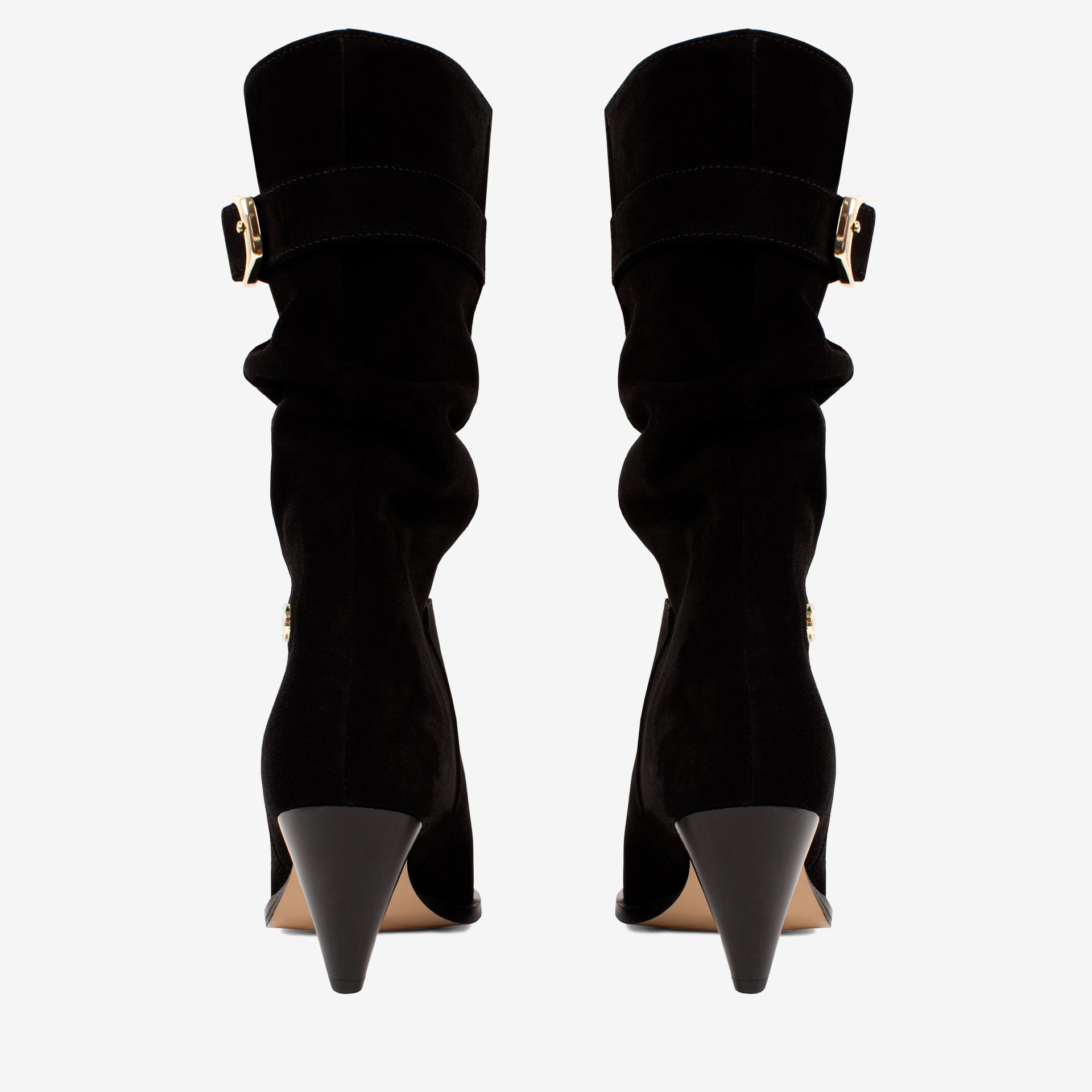 Cavalinho Black Nomade Suede Mid-Calf Boots SKU 48090005.01 #color_black
