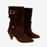 Cavalinho Brown Nomade Suede Mid-Calf Boots SKU 48090005.02 #color_brown