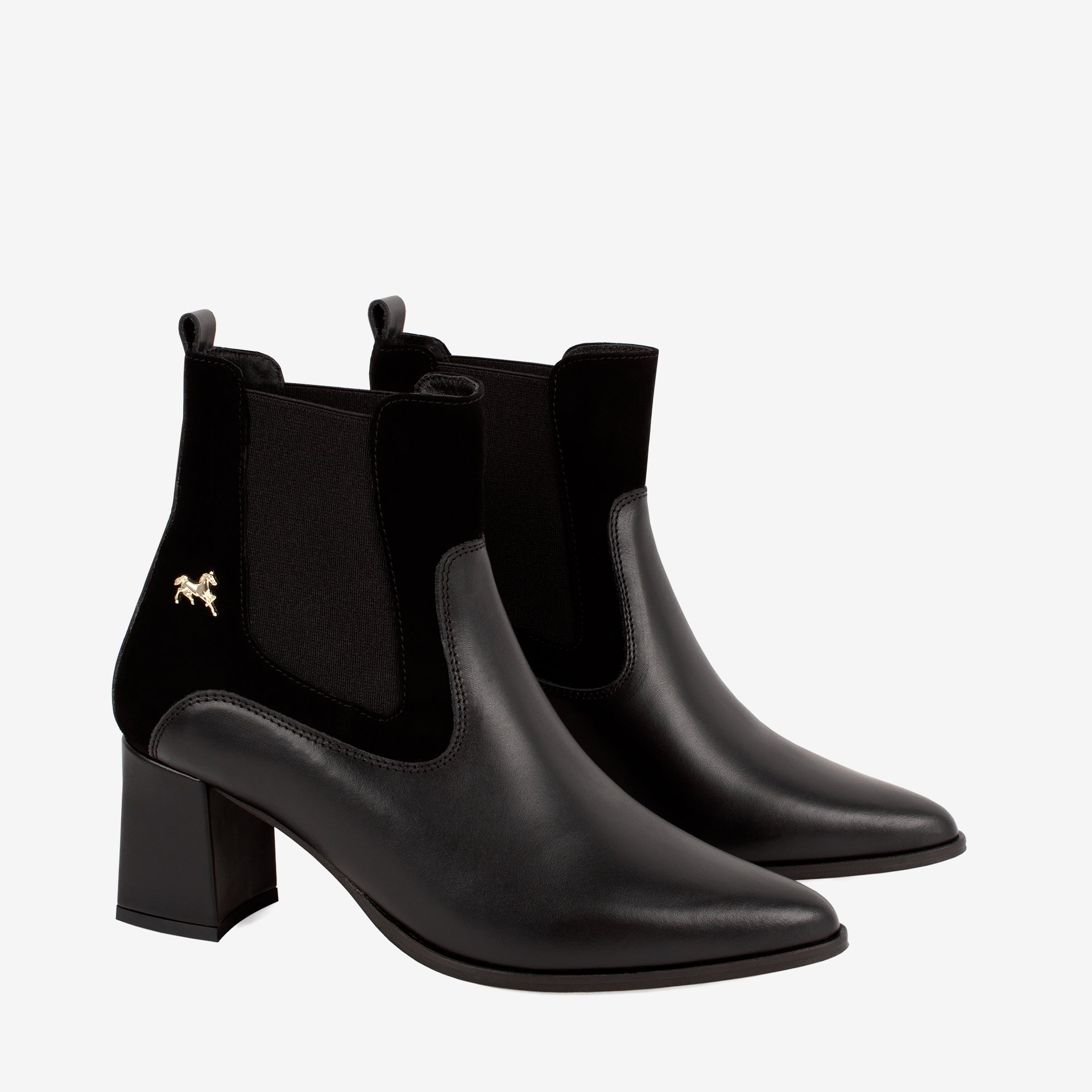 Origem by Cavalinho Black Ankle Leather Boots SKU 48090006.01 #color_black