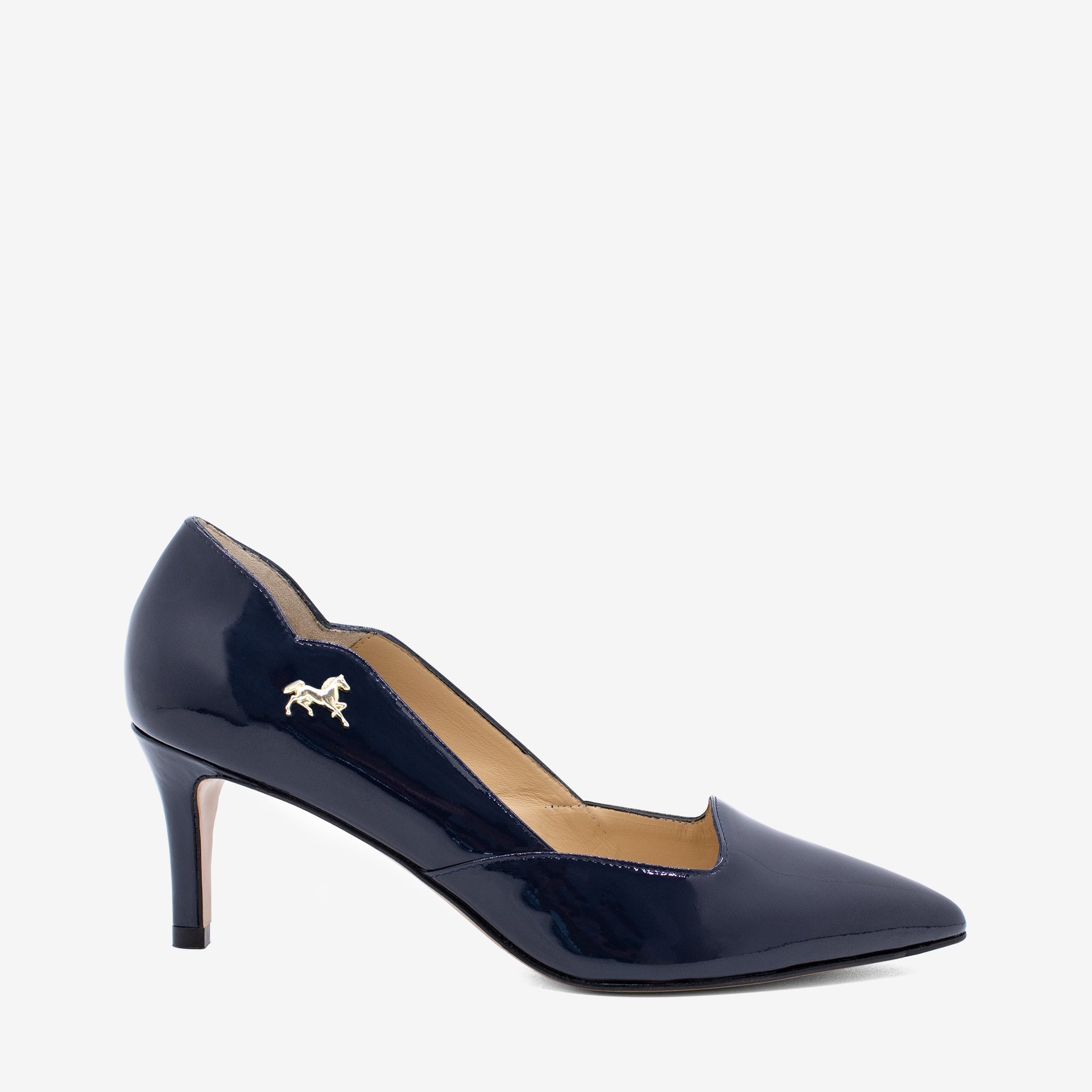 Cavalinho Dreamy Classic Navy Blue Low Heel Pumps for Women SKU 48100578.03 #color_navy