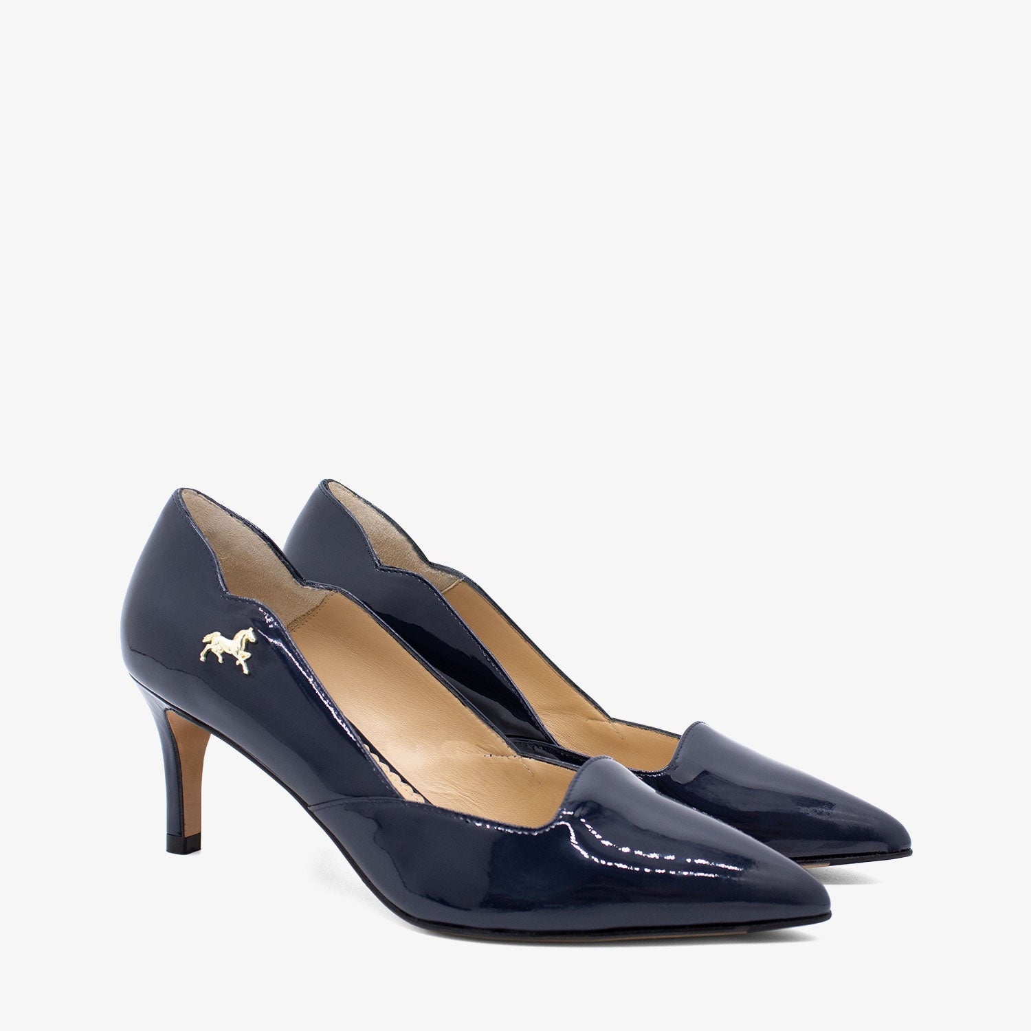 Cavalinho Dreamy Classic Navy Blue Low Heel Pumps for Women SKU 48100578.03 #color_navy