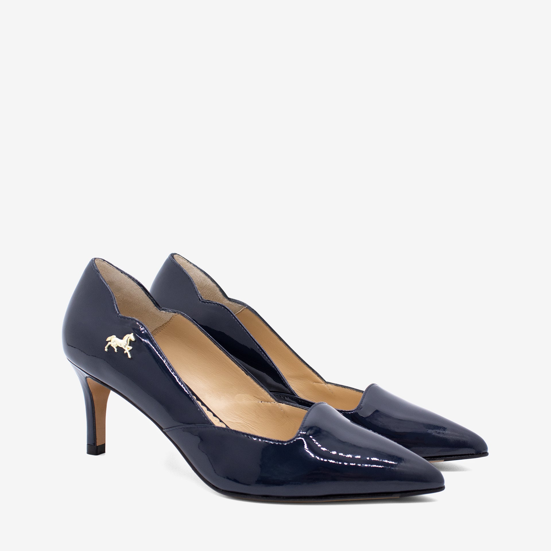 Cavalinho Dreamy Classic Navy Blue Low Heel Pumps for Women SKU 48100578.03 #color_navy