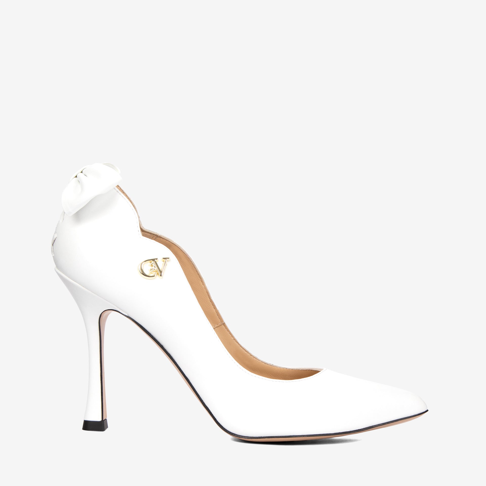 Cavalinho Dear Me White Patent Leather High Heel Pumps for Women SKU 48100605.06 #color_white