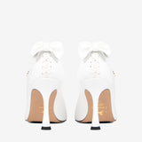 Cavalinho Dear Me White Patent Leather High Heel Pumps for Women SKU 48100605.06 #color_white