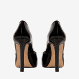 Iconic By Cavalinho Black Patent Leather Platform Heels SKU 48100606.01 #color_black