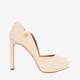 Iconic By Cavalinho Nude Patent Leather Platform Heels SKU 48100606.05 #color_beige