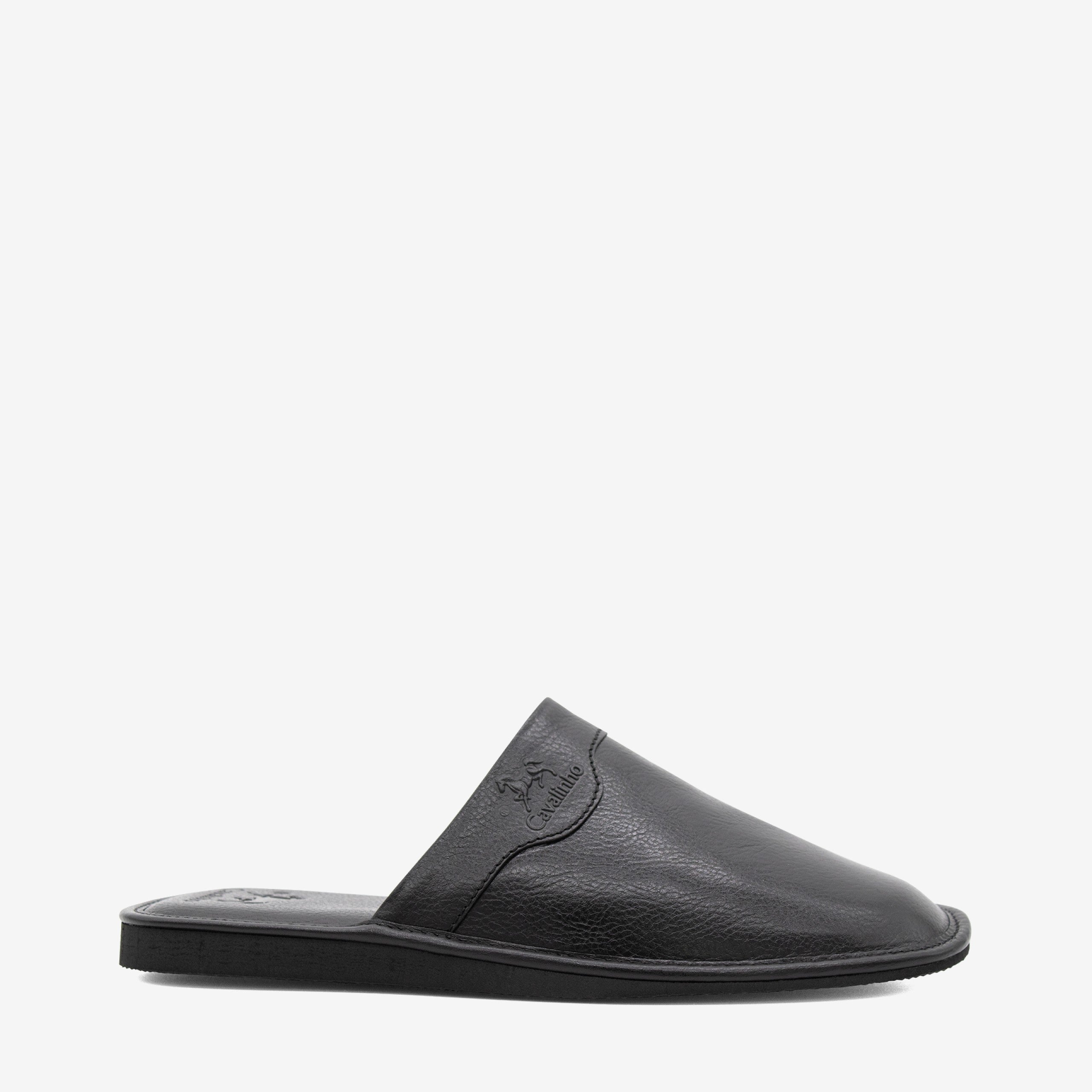 Cavalinho Leather Indoor Slippers SKU 48120103.01 #color_black