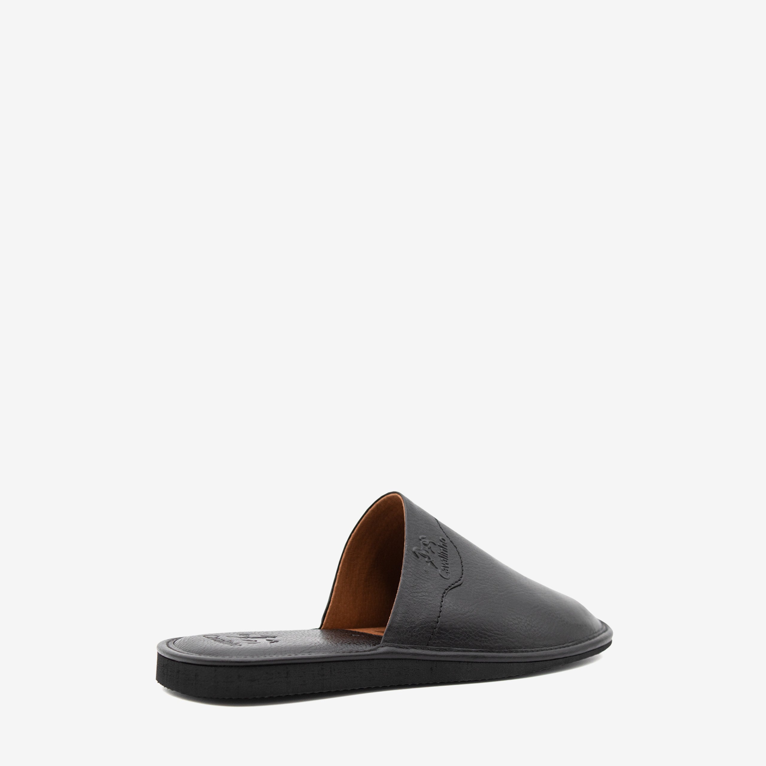 Cavalinho Leather Indoor Slippers SKU 48120103.01 #color_black