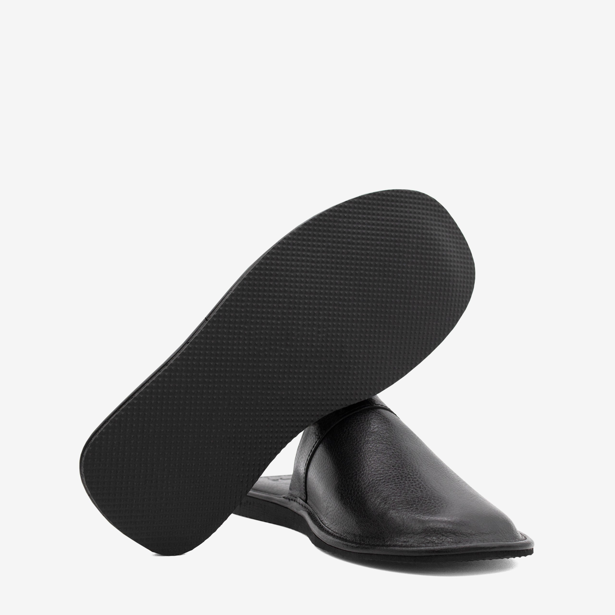 Cavalinho Leather Indoor Slippers SKU 48120103.01 #color_black