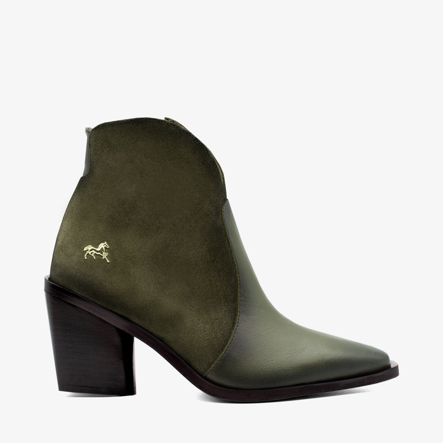 Cavalinho Arizona Ankle Boots SKU 48160400.09 #color_DarkOliveGreen