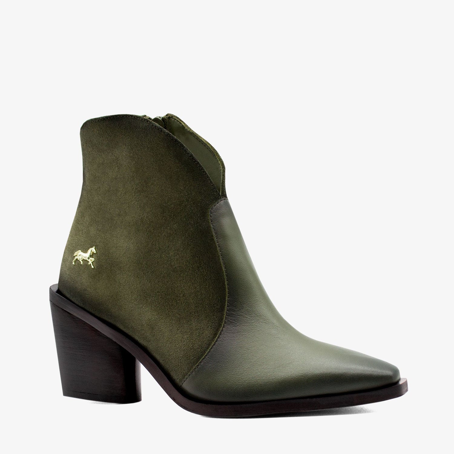 Cavalinho Arizona Ankle Boots SKU 48160400.09 #color_DarkOliveGreen