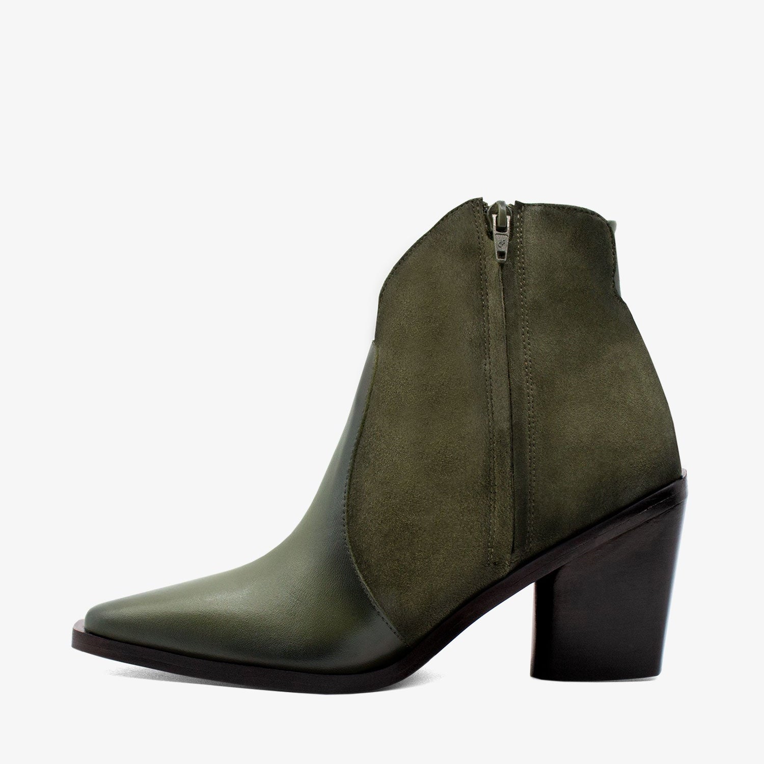 Cavalinho Arizona Ankle Boots SKU 48160400.09 #color_DarkOliveGreen