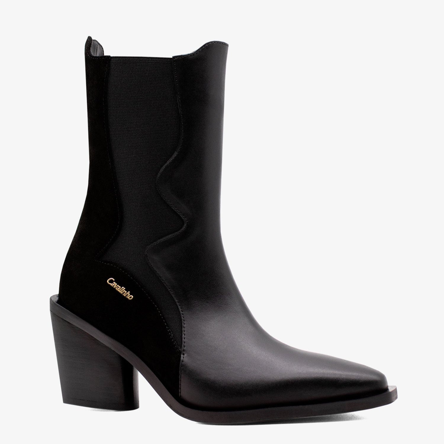 Cavalinho Arizona Leather Boots SKU 48160401.01 #color_Black