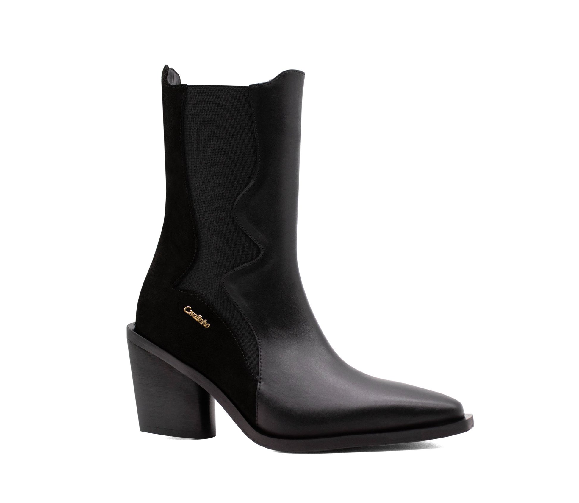 #color_ Black | Cavalinho Arizona Leather Boots - Black - 48160401.01_2