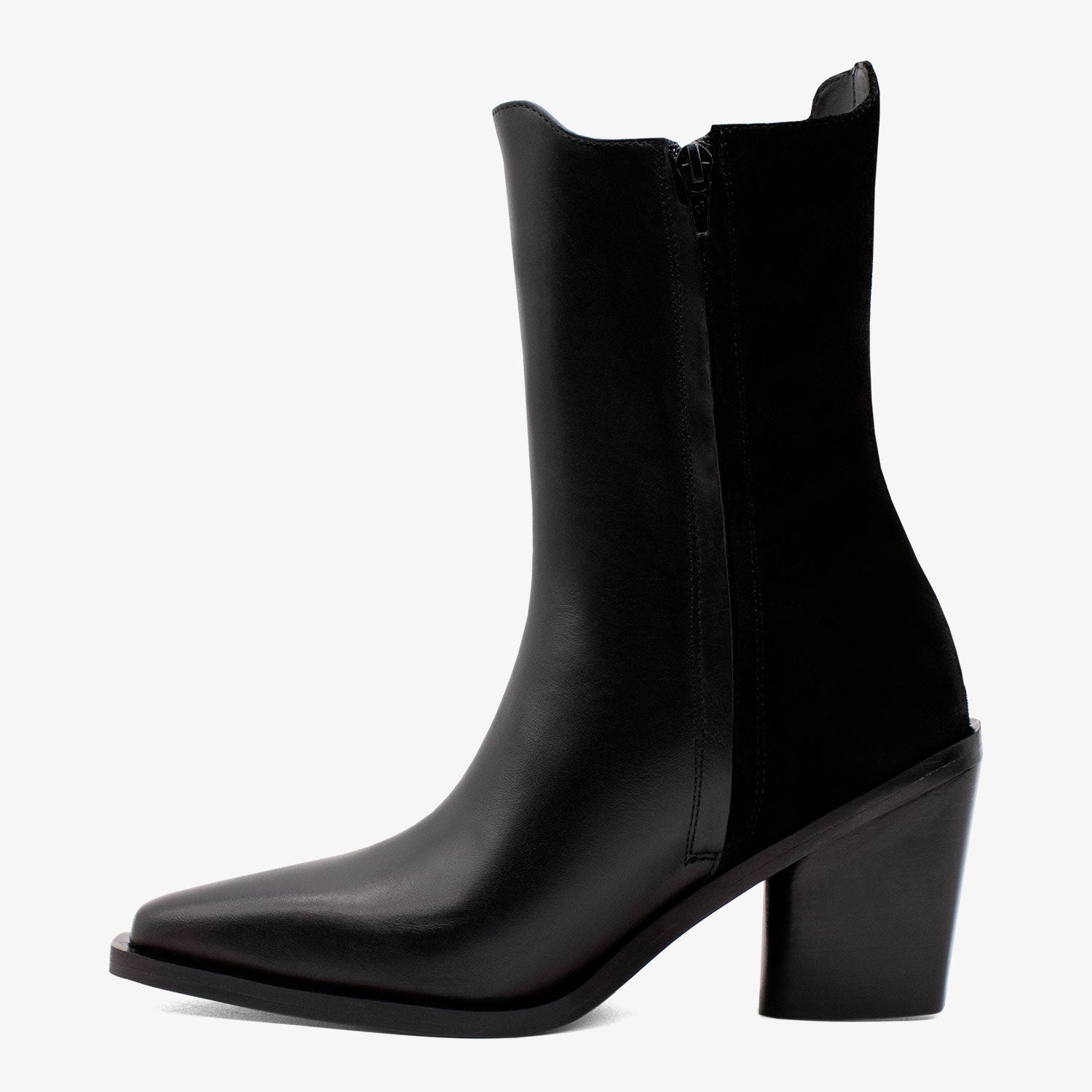 Cavalinho Arizona Leather Boots SKU 48160401.01 #color_Black