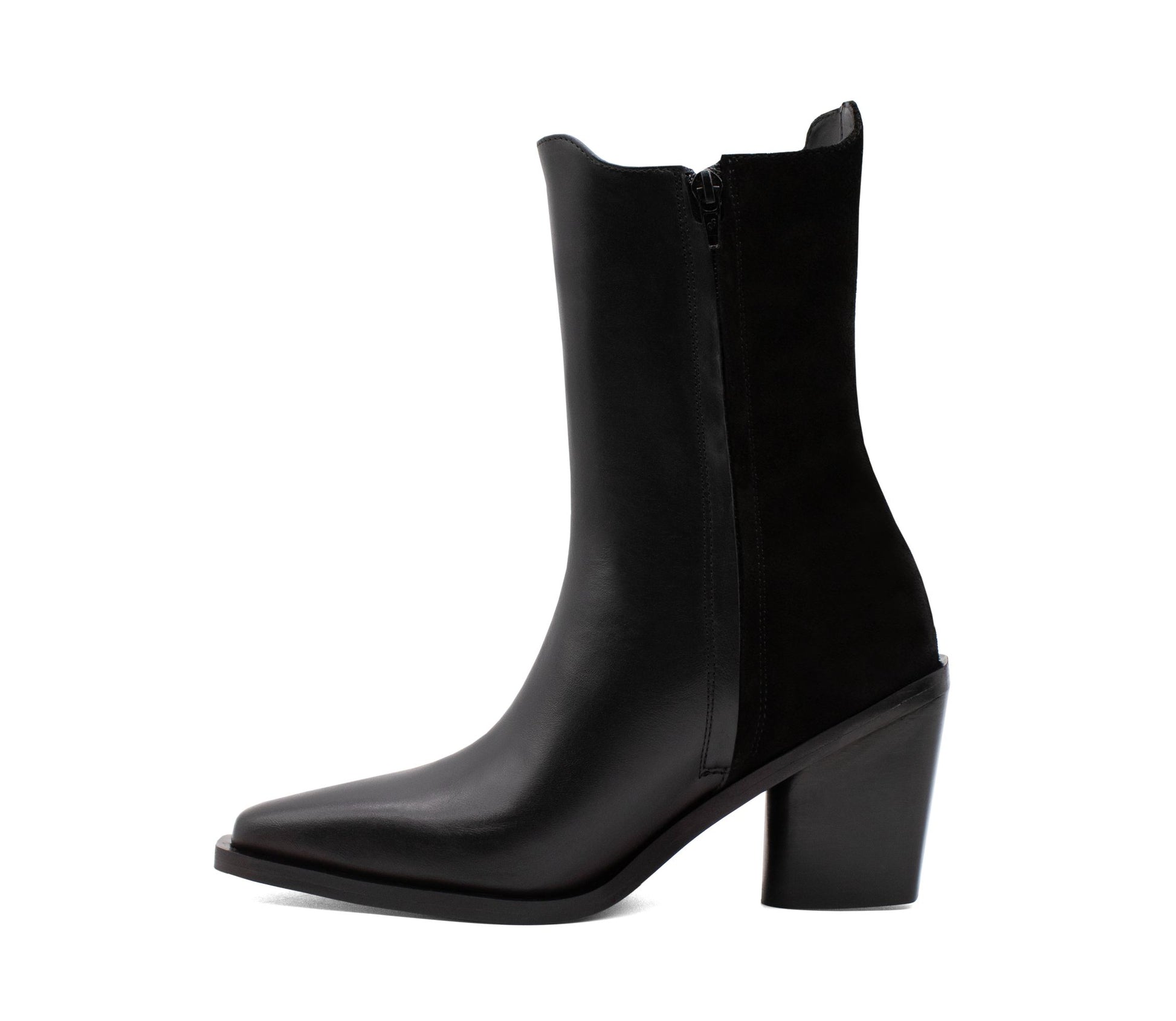 #color_ Black | Cavalinho Arizona Leather Boots - Black - 48160401.01_4