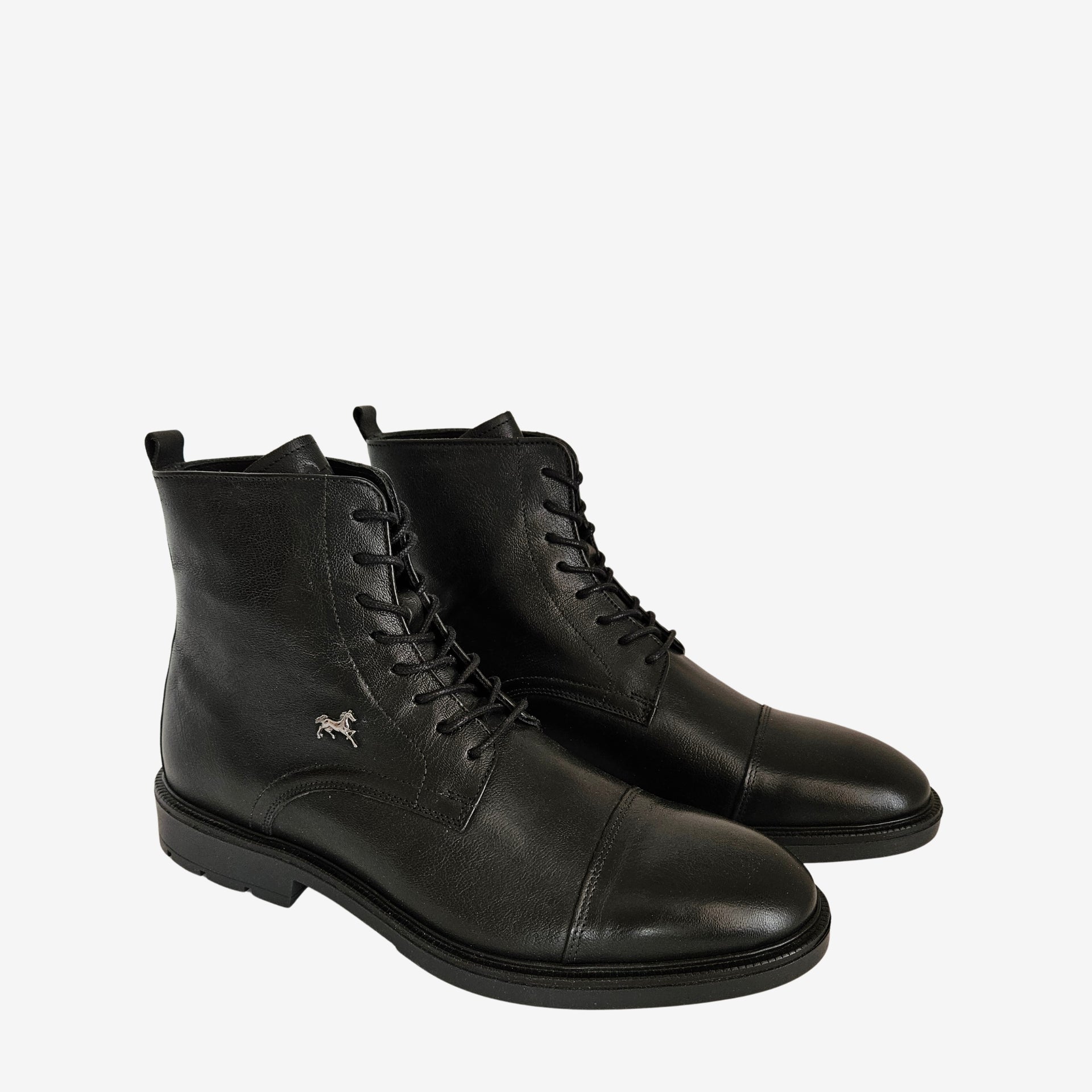 Cavalinho Designer Black Leather Boots for Men SKU 48990044.01 #color_black